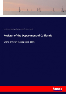 Register of the Department of California: Grand army of the republic, 1886 cover