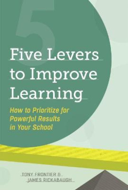 Five Levers to Improve Learning: How to Prioritize for Powerful Results in Your School cover